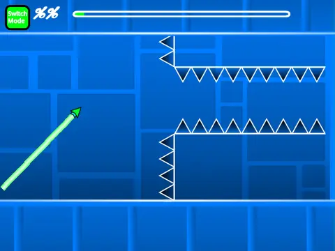 Geometry Dash Impossible Spam gameplay showing editing interface