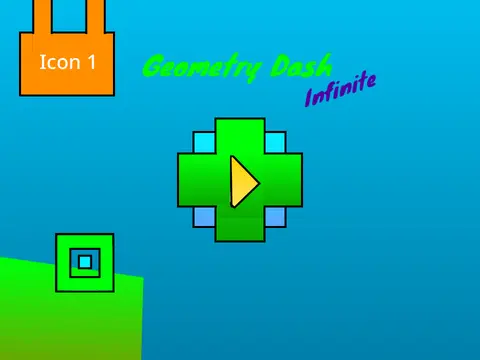 Geometry Dash Infinite endless runner platform game screenshot