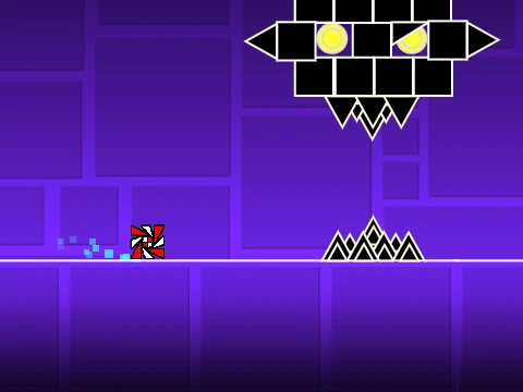Geometry Dash Classic Cube Jumping Level