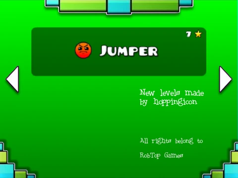 Geometry Dash Level 7 - 8 made of entreenelfazeclan