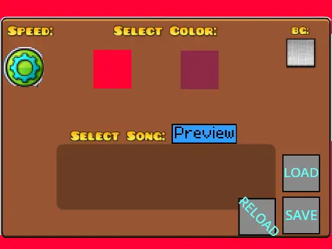 Geometry Dash Level Editor with save system and new objects