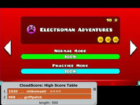 Geometry Dash Levels 13 and 14 V2 - Electroman Adventures and Clubstep Remake