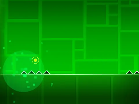 Geometry Dash Lite 1-3 HD showing improved geometric visual quality