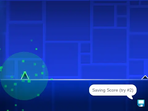 Geometry Dash Lite online version showing geometric level design