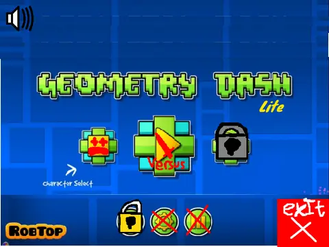 Geometry Dash Lite Battle screenshot showing competitive gameplay