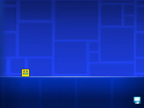 Geometry Dash Lite Fangame screenshot showing custom fan-created level