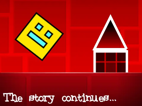 Geometry Dash Lite P2 V2 showing advanced geometric level layout