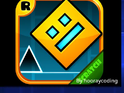 Geometry Dash Lite Remix showing redesigned geometric obstacles