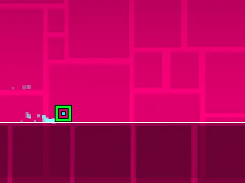 Geometry Dash Lite Scratch Edition Remix character and obstacles
