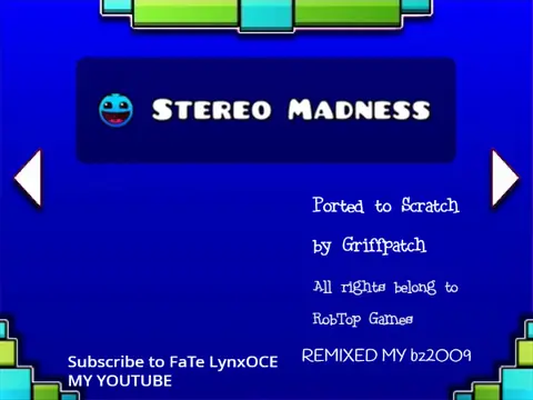 Geometry Dash Lite V18 gameplay screenshot showing rhythm platform action