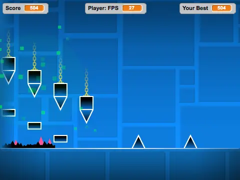 Geometry Dash Lite V5 advanced rhythm platform game