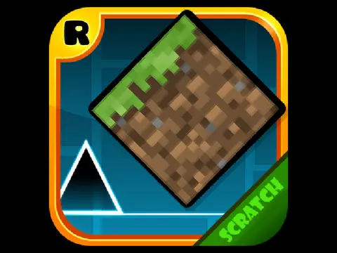 Geometry Dash Minecraft Scratch Game Screenshot