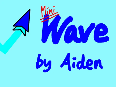 Screenshot of Geometry Dash Mini Wave level, a wave mode challenge