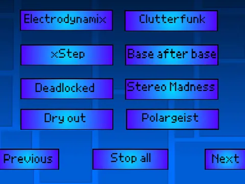 Digital album cover for the Geometry Dash Music Album compilation