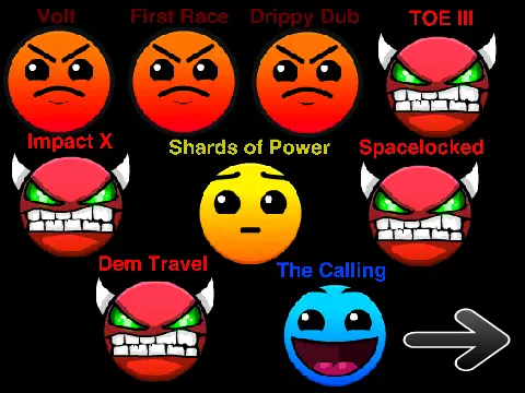 Geometry Dash Music D V4 WIP Interface Screenshot