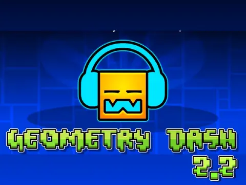 Geometry Dash Music V2 gameplay with music notes