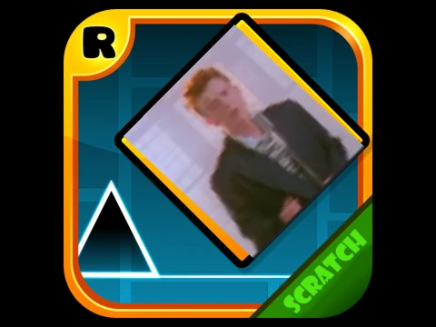 Geometry Dash Neva Gona Give You Up