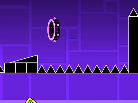 geometry dash on scratch v but you can skip level