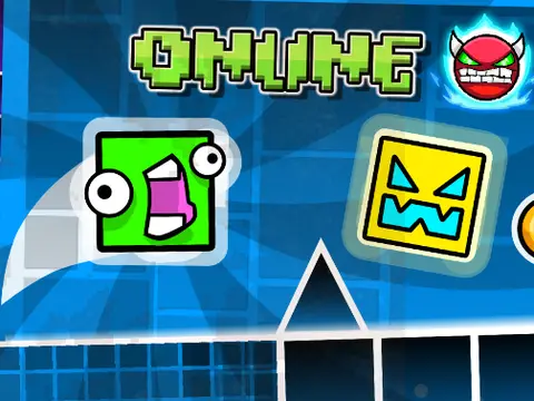 Geometry Dash Online rhythm platformer game screen