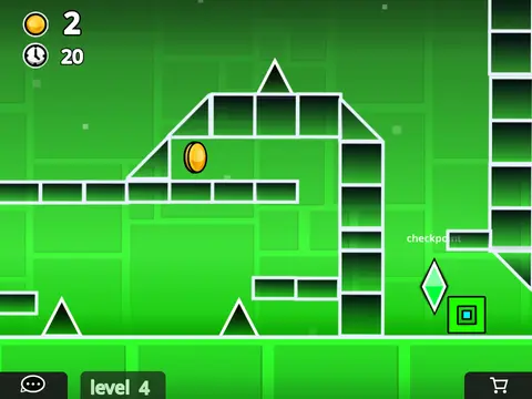 Geometry Dash Online Hacked Gameplay Screenshot