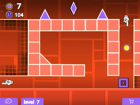 Geometry Dash Online Many Colours gameplay screenshot