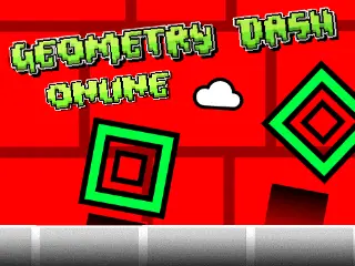 Geometry Dash Online Red Gameplay Screenshot