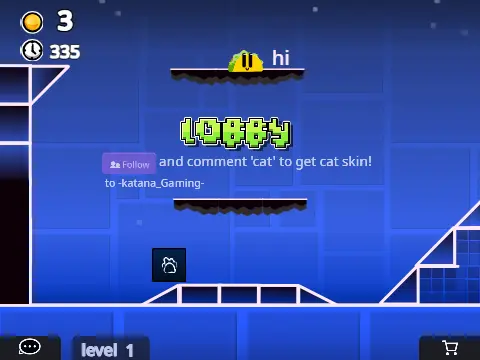 Geometry Dash Online Remix 2 V3 gameplay screenshot