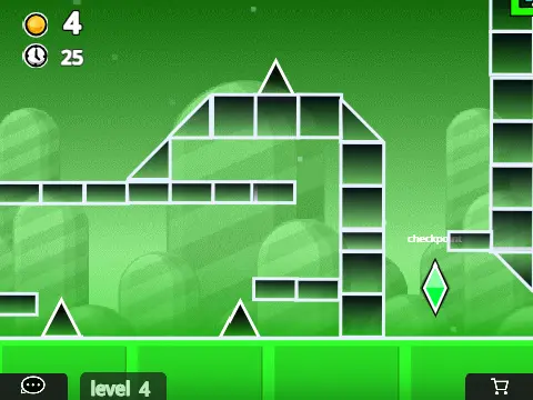 Geometry Dash Online Remix gameplay with new obstacles