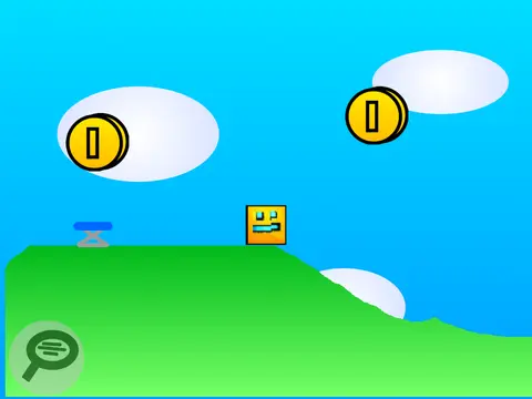 Geometry Dash Online Scrolling Platformer Gameplay Screenshot