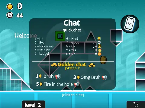 Geometry Dash Online Server X gameplay screenshot