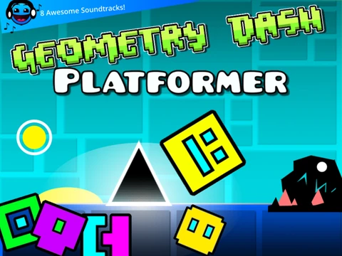 Screenshot of Geometry Dash Platformer level