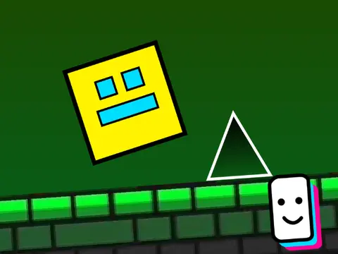 Geometry Dash Platformer V5 screenshot showing platformer-style obstacles
