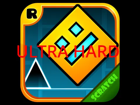 Gameplay screenshot of the extremely hard Geometry Dash level 