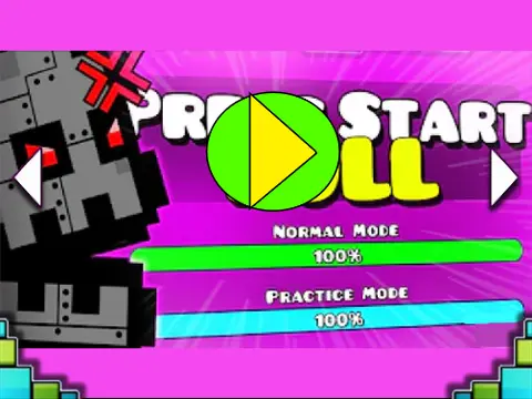 Geometry Dash Press Start full version screenshot