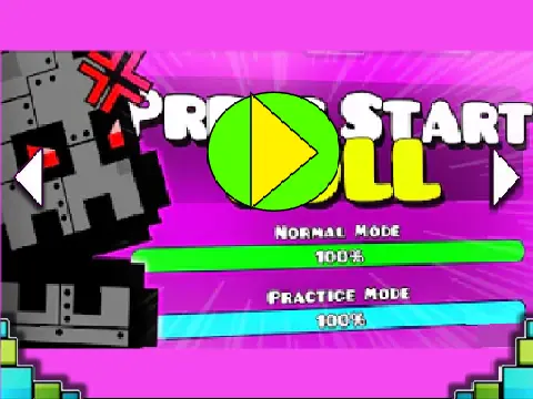geometry dash press start my version