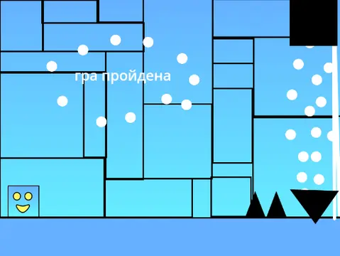 Geometry Dash Scratch 2.0 showing new gameplay elements