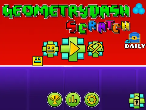 Geometry Dash Scratch - Online Rhythm Platform Game