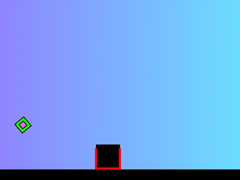 Geometry Dash Scratch version with unique obstacles and challenging gameplay