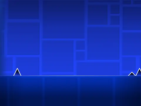 Geometry Dash Scratch showing character navigation through obstacles