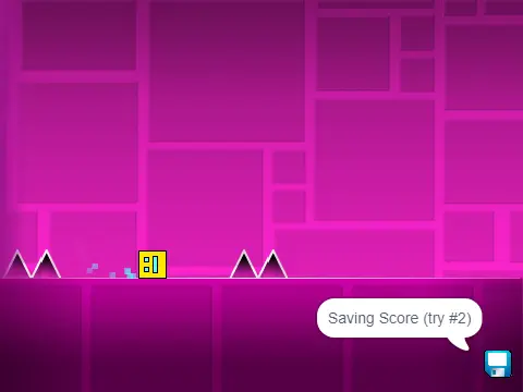 Geometry Dash Scratch Game Logo