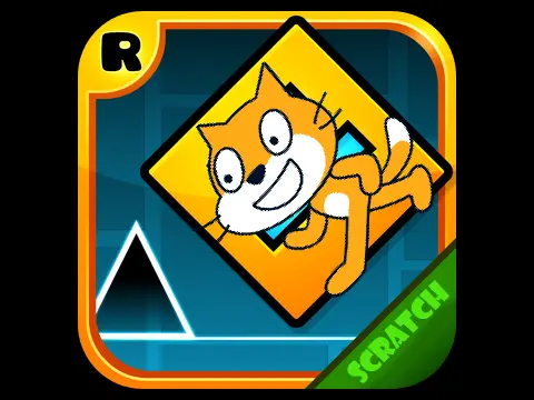 Geometry Dash Scratch Cat Character Gameplay