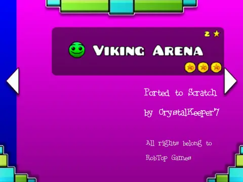 Geometry Dash Scratch Edition geometric obstacles