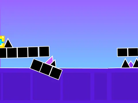 Geometry Dash Scratch Remake Ver 1.4 Gameplay Image