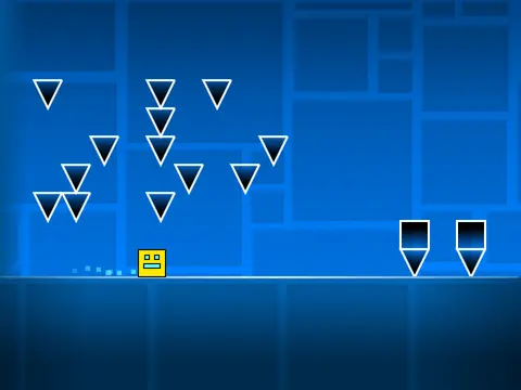 Geometry Dash Scratch Sharp gameplay with sharp graphics and obstacles