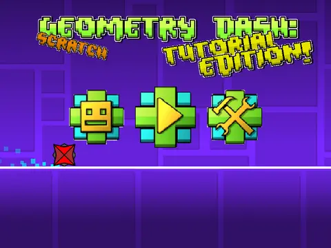 Geometry Dash Scratch Tutorial Edition V1.7 Gameplay Image