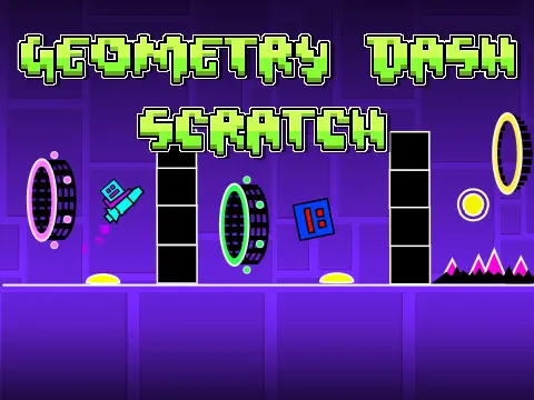 Geometry Dash Scratch V.1.3.2 Game Logo