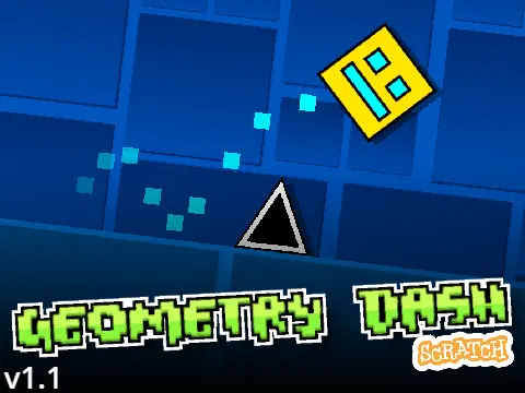 Geometry Dash Scratch V1.1 Game Screenshot