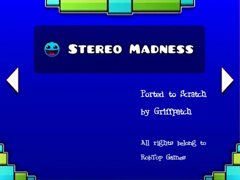 Geometry Dash Scratch Version Gameplay Screenshot