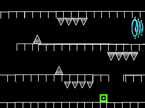Geometry Dash Scratch Game Logo