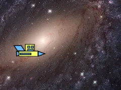 Geometry Dash Ship Mode Flying Through Obstacles